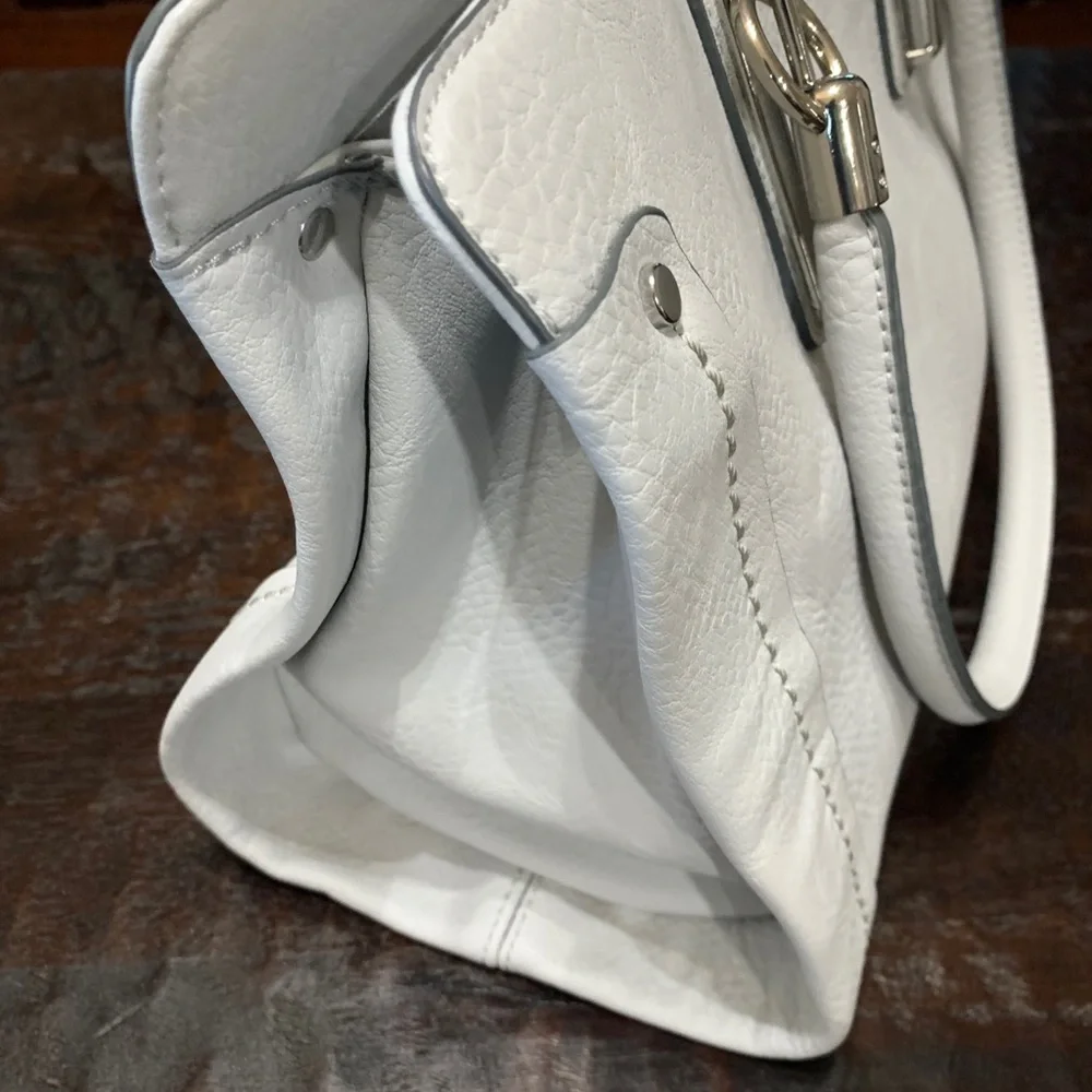 Charming Charlie light gray satchel bag